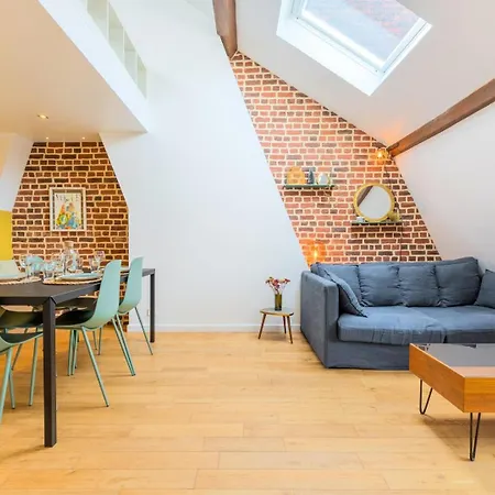 Charming Bright Flat In Vieux Lille. شقة ليل